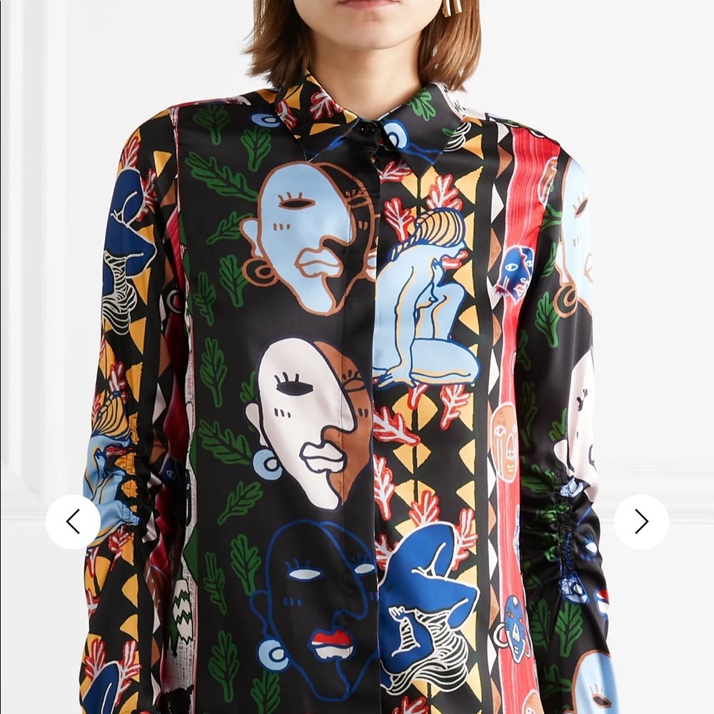 Carven Printed Blouse